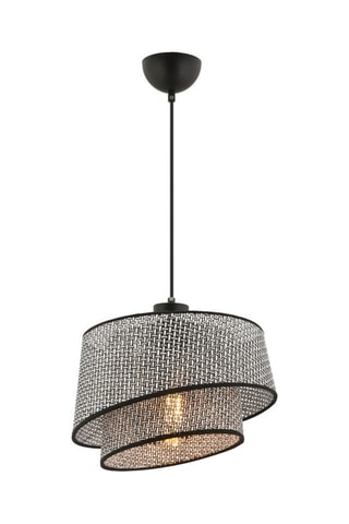 Hanglamp Barette Hazeran - Donkergrijs en Zwart - 45 - 60 W