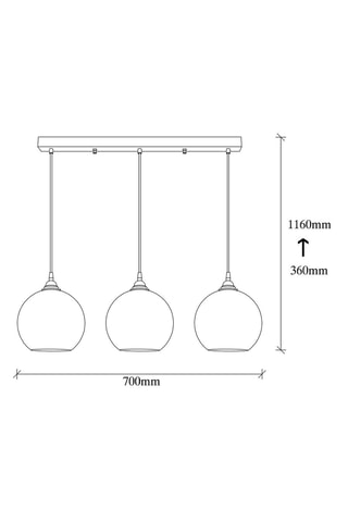 Hanglamp Gold Zwart en Goudkleurig - 3 x 40 W
