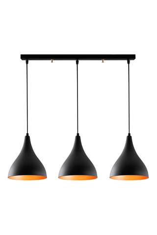 Hanglamp Berceste - Zwart - 3 x 100 W
