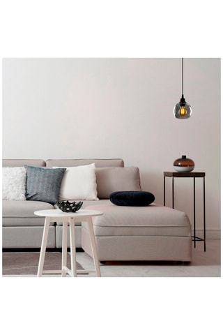 Hanglamp Smoked - Zwart - 60 W