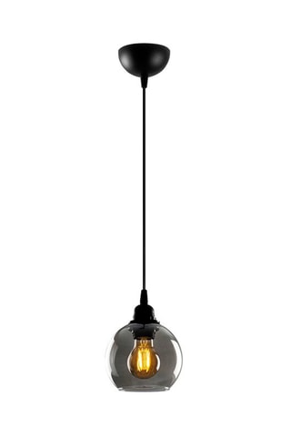 Hanglamp Smoked - Zwart - 60 W