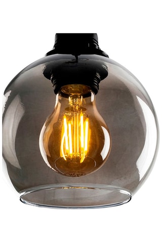 Hanglamp Smoked - Zwart - 60 W