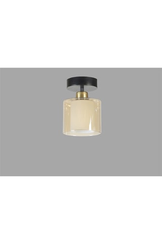 Plafondlamp - Amber en Zwart - 40 W
