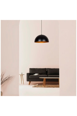 Hanglamp Sivani - Zwart en Goudkleurig - 100 W