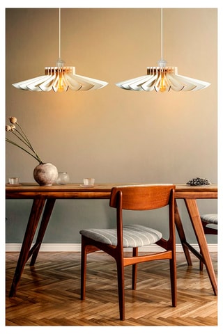 2 Hanglampen - Wit - 45-60 W