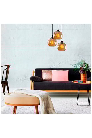 Hanglamp Gold - Zwart en Goudkleurig - 3 x 40 W