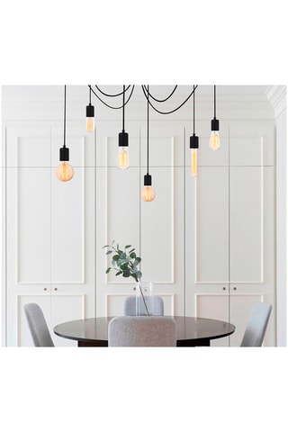 Hanglamp - Zwart - 6 x 40 W