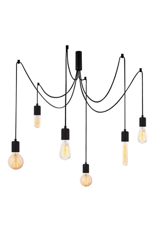 Hanglamp - Zwart - 6 x 40 W