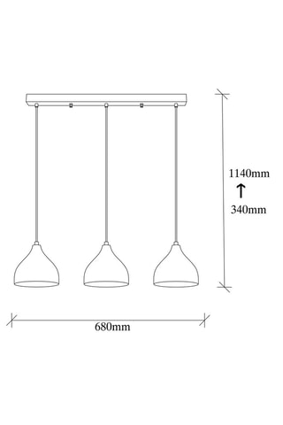 Hanglamp Tattoo - Zwart - 3 x 60 W