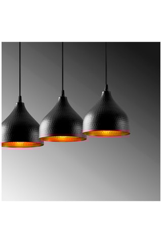 Hanglamp Tattoo - Zwart - 3 x 60 W