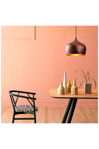 Hanglamp Saglam - Koperkleurig en Goudkleurig - 100 W