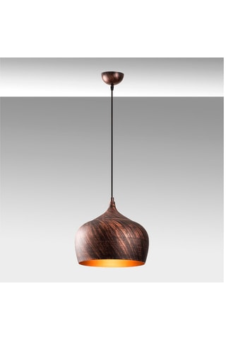 Hanglamp Saglam - Koperkleurig en Goudkleurig - 100 W