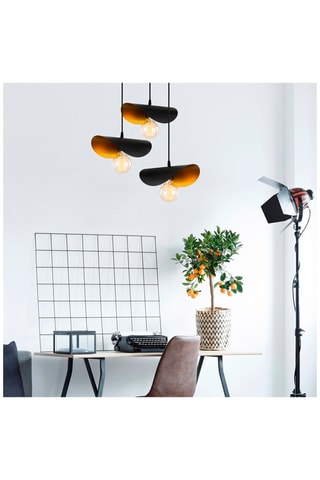 Hanglamp Sivani - Zwart - 3 x 40 W