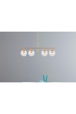 Hanglamp Roe - Goudkleurig en Wit
