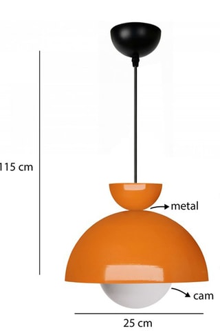 Ledhanglamp - Oranje