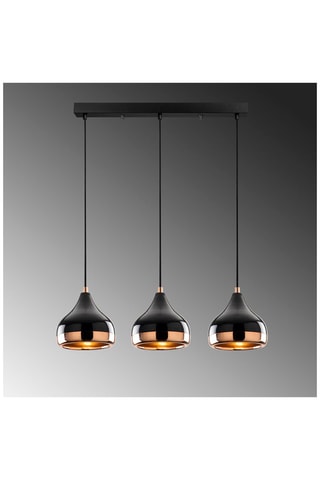 Hanglamp Yildo Zwart en Koperkleurig