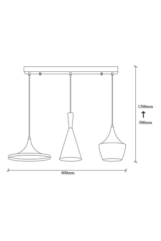 Hanglamp Elmas  - Zwart