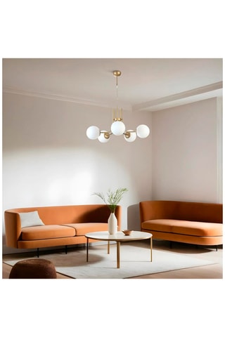 Hanglamp - Goudkleurig en Wit