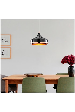 Hanglamp Yildo - Zwart en Goudkleurig