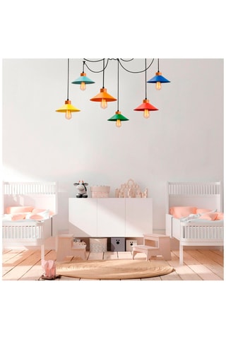 Hanglamp Manavgat Zwart en Koperkleurig