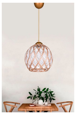 Hanglamp Wit en Koperkleurig