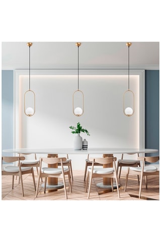 Hanglamp Mudoni - Goudkleurig en Zwart - 40 W