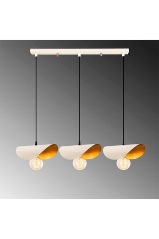 Hanglamp Sivani - Wit - 3 x 40 W