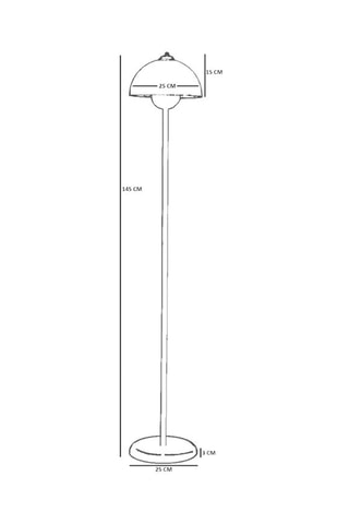Staanlamp - Goudkleurig - 40 W