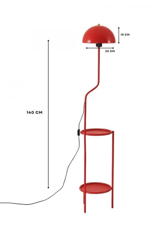 Staanlamp - Rood - 40 W