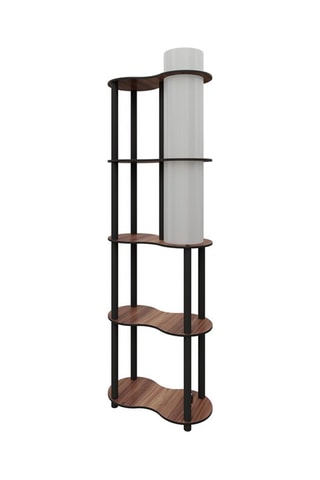 Staanlamp - Walnoothout-imitatie - 40 W - 140 cm