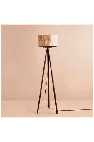 Houten Staanlamp AYD-3449 - Beige en Bruin