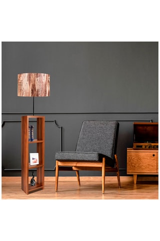 Staanlamp Ayd - Bruin en Beige