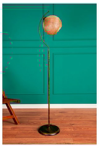 Staanlamp Povimento Goudkleurig en Naturel