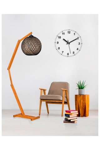 Grenenhouten Staanlamp Beehive JES - 
Naturel