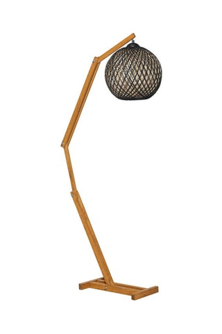 Grenenhouten Staanlamp Beehive JES - 
Naturel