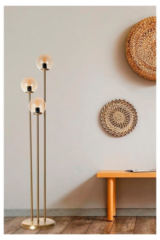 Staanlamp - Goudkleurig en Transparant