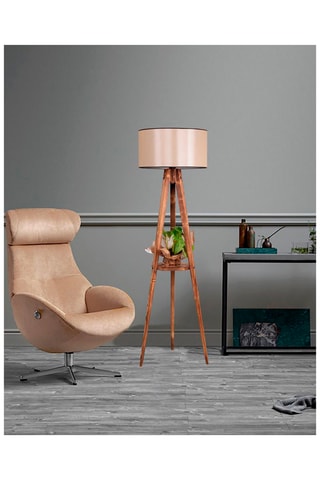 Staanlamp Sehbali Tripod Naturel en Beige
