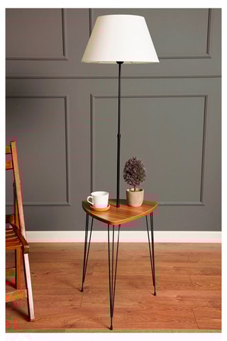 Staanlamp - Zwart en Wit - 60 W