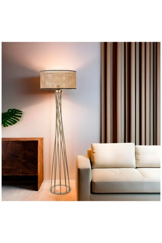 Staanlamp - Goudkleurig - 40 - 60 W - 170 cm
