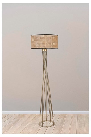 Staanlamp - Goudkleurig - 40 - 60 W - 170 cm