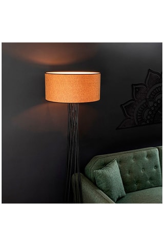 Staanlamp Zwart en Bruin