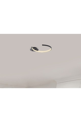 Ledplafondlamp Moon Zwart