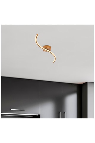 Plafondlamp Yilan Goudkleurig
