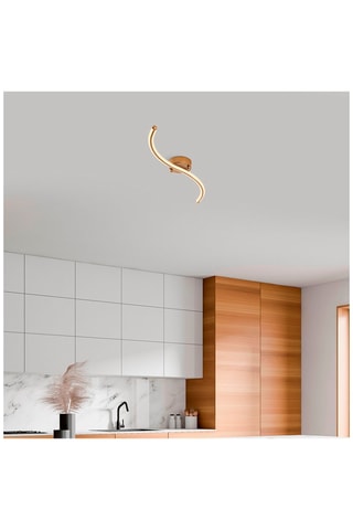 Plafondlamp Yilan Goudkleurig