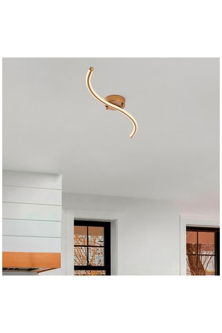 Plafondlamp Yilan Goudkleurig