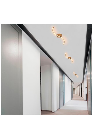 Plafondlamp Yilan Goudkleurig