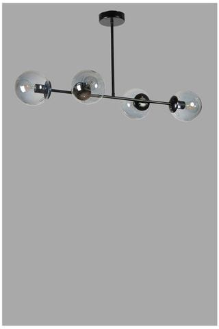 Hanglamp Yeni Favori 4 - Zwart - 4 x 60 W