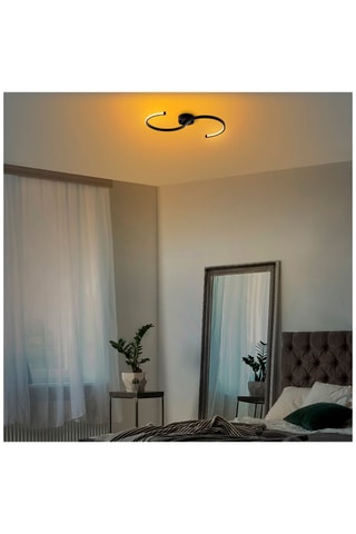 Ledplafondlamp - Zwart - 16 W