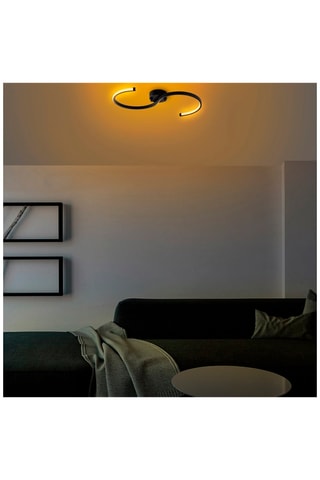 Ledplafondlamp - Zwart - 16 W
