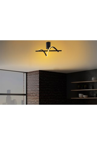 Ledplafondlamp Likma - Zwart - 11 W